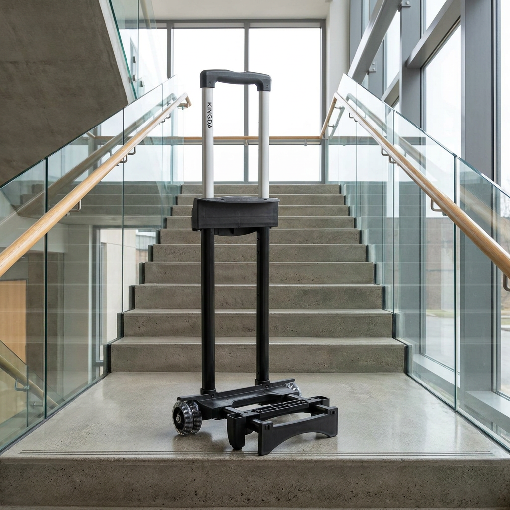 KD-L550 Detachable 4-Wheel School Bag Trolley carts with Large Diameter Transparent Wheels 