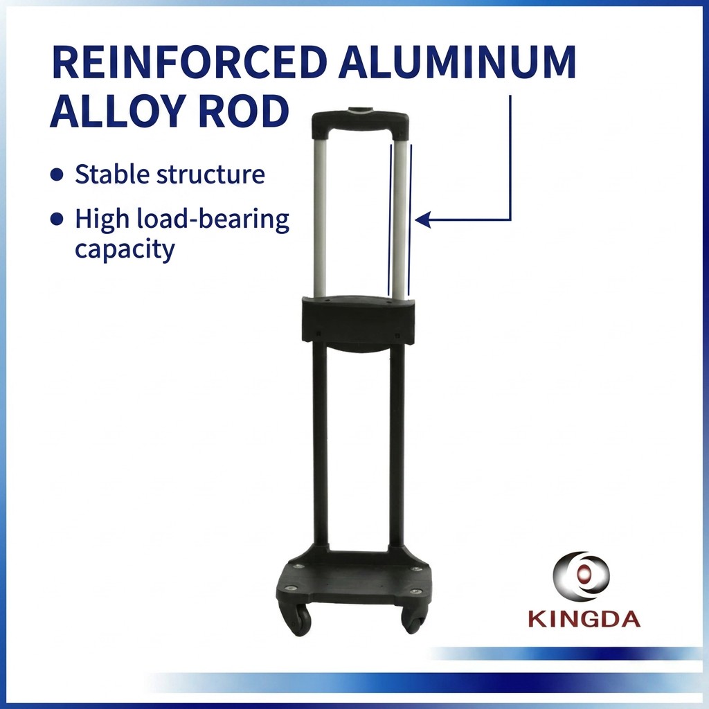 L520 Effortless Glide: 4-Wheel Universal Trolley for Backpacks – Lightweight & Foldable – 77lbs Capacity