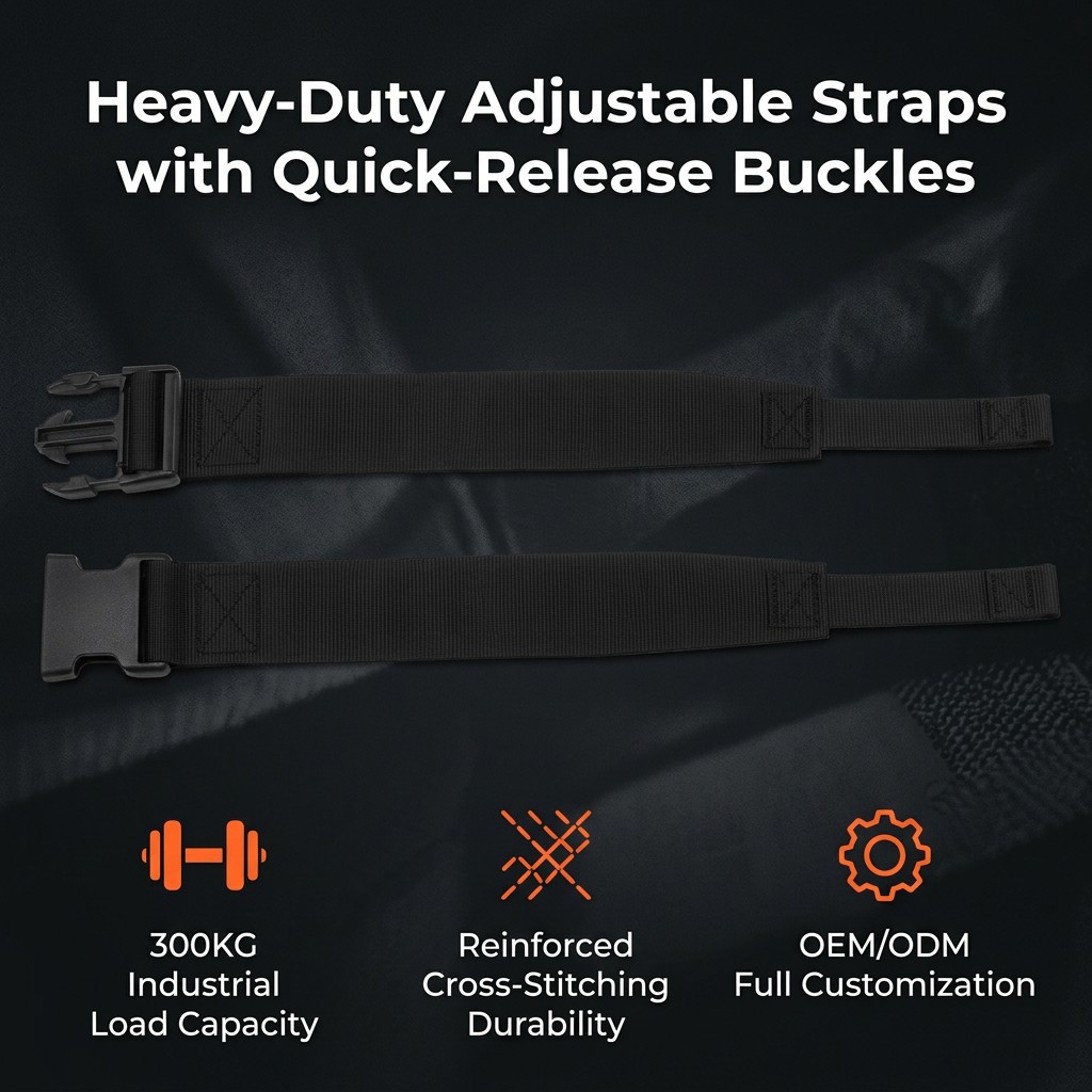 One Strap. Four Lives. Infinite Possibilities. — Luggage. Wheelchair. Stroller. Outdoor. All Held by a Single Solution.