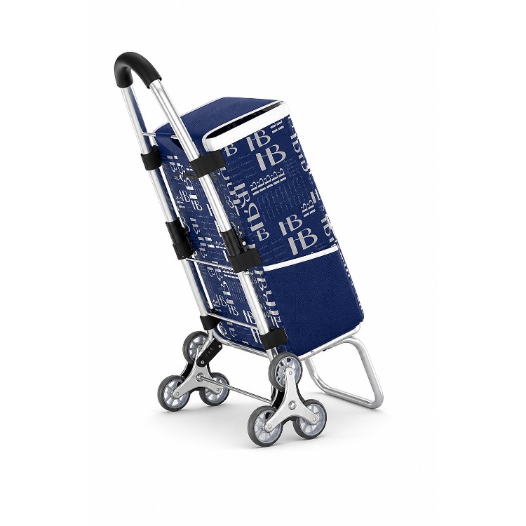 KD-XDL19 Folding Shopping Cart | 3-Wheel Stair-Climbing Trolley, Foldable Luggage Cart with Extendable Waterproof 600D Oxford Bag and Aluminium Alloy Frame